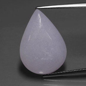 11,48 ctw natürlicher blauer Jadeit, Birnenform, Lichtdurchlässig