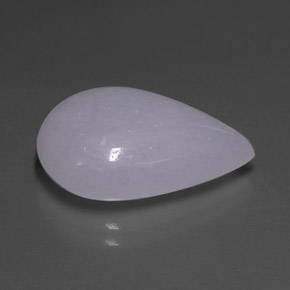 11,48 ctw natürlicher blauer Jadeit, Birnenform, Lichtdurchlässig