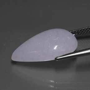 11,48 ctw natürlicher blauer Jadeit, Birnenform, Lichtdurchlässig