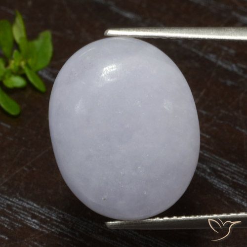 13.41ct Natürlicher Grau Jadeit, Oval, Lichtdurchlässig