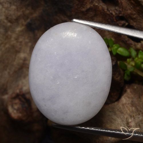 13.14ct Natürlicher Grau Jadeit, Oval, Lichtdurchlässig