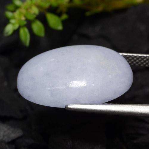 16,31 ctw natürlicher violetter Jadeit, Oval Schliff, Lichtdurchlässig