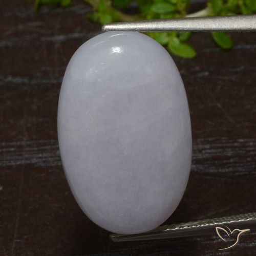 9,17 ctw natürlicher Grau Jadeit, Oval, Lichtdurchlässig
