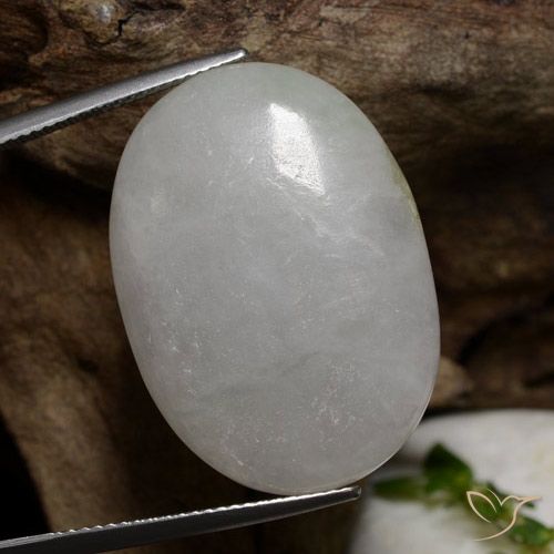 38.19ct Natürlicher Mittelgrau Jadeit, Oval, Lichtdurchlässig