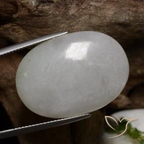 9,17 ctw natürlicher Mittelgrau Jadeit, Oval, Lichtdurchlässig