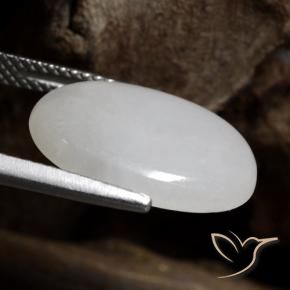 9,17 ctw natürlicher Mittelgrau Jadeit, Oval, Lichtdurchlässig