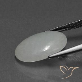 9,17 ctw natürlicher Mittelgrau Jadeit, Oval, Lichtundurchlässig
