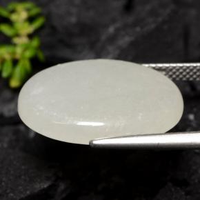 9,17 ctw natürlicher hellgrün Jadeit, Oval Schliff, Lichtdurchlässig