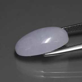8,65 ctw natürlicher blauer Jadeit, Oval Schliff, Lichtundurchlässig