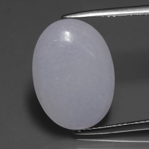 9,17 ctw natürlicher Lavendel Jadeit, Oval Schliff, Lichtdurchlässig