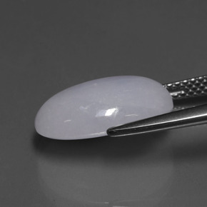 9,17 ctw natürlicher Lavendel Jadeit, Oval Schliff, Lichtdurchlässig