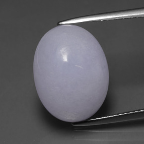 11,64 ctw natürlicher blauer Jadeit, Oval Schliff, Lichtdurchlässig