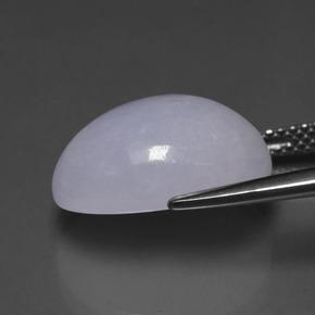 11,64 ctw natürlicher blauer Jadeit, Oval Schliff, Lichtdurchlässig