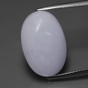8,74 ctw natürlicher blauer Jadeit, Oval Schliff, Lichtdurchlässig