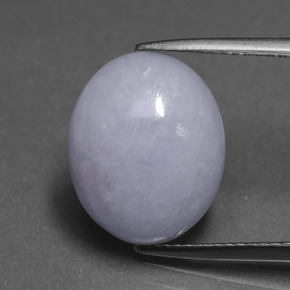7,04 ctw natürlicher blauer Jadeit, Oval Schliff, Lichtundurchlässig