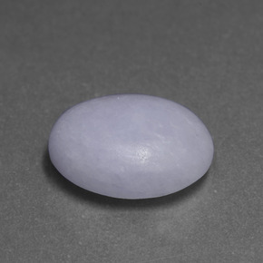 7,04 ctw natürlicher blauer Jadeit, Oval Schliff, Lichtundurchlässig
