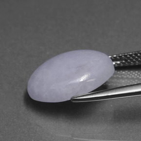 7,04 ctw natürlicher blauer Jadeit, Oval Schliff, Lichtundurchlässig