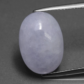 7,84 ctw natürlicher blauer Jadeit, Oval Schliff, Lichtdurchlässig