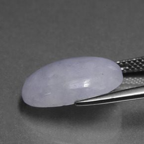7,84 ctw natürlicher blauer Jadeit, Oval Schliff, Lichtdurchlässig