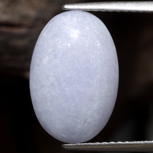 7,19 ctw natürlicher violetter Jadeit, Oval Schliff, Lichtundurchlässig