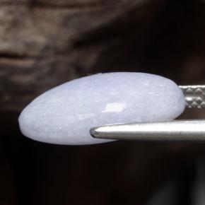 7,19 ctw natürlicher violetter Jadeit, Oval Schliff, Lichtundurchlässig