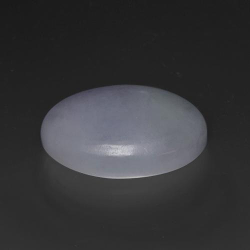 20,43 ctw natürlicher violetter Jadeit, Oval Schliff, Lichtundurchlässig