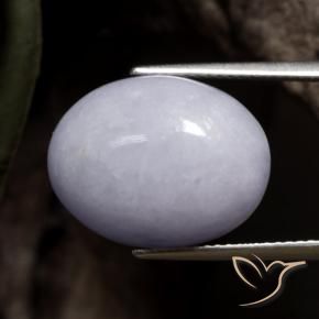 9,17 ctw natürlicher hellviolett Jadeit, Oval, Lichtundurchlässig