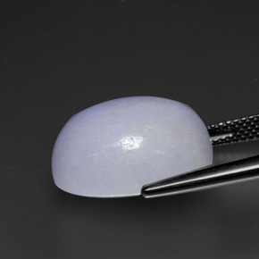 9,17 ctw natürlicher Lavendel Jadeit, Oval, Lichtundurchlässig