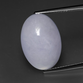 9,17 ctw natürlicher Lavendel Jadeit, Oval, Lichtundurchlässig