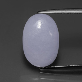 9,17 ctw natürlicher Lavendel Jadeit, Oval Schliff, Lichtdurchlässig