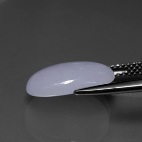 9,17 ctw natürlicher Lavendel Jadeit, Oval Schliff, Lichtdurchlässig