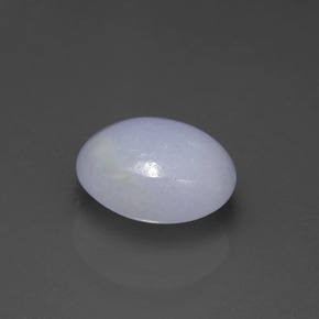 4,07 ctw natürlicher blauer Jadeit, Oval Schliff, Lichtundurchlässig