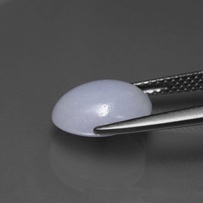 4,07 ctw natürlicher blauer Jadeit, Oval Schliff, Lichtundurchlässig