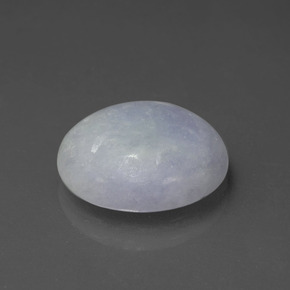 6,53 ctw natürlicher blauer Jadeit, Oval Schliff, Lichtdurchlässig