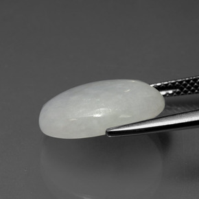 9,17 ctw natürlicher hellgrün Jadeit, Oval Schliff, Lichtdurchlässig