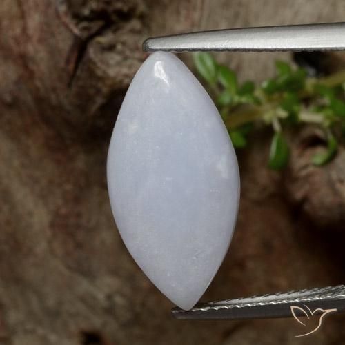 5.79ct Natürlicher Hellgrau Jadeit, Marquise, Lichtdurchlässig
