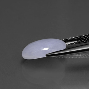 2,53 ctw natürlicher blauer Jadeit, Oval Schliff, Lichtdurchlässig