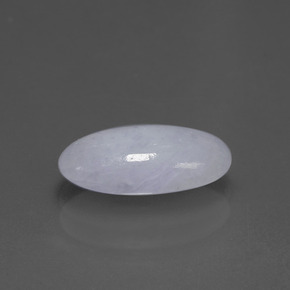 2,81 ctw natürlicher blauer Jadeit, Oval Schliff, Lichtundurchlässig