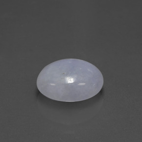 2,72 ctw natürlicher blauer Jadeit, Oval Schliff, Lichtdurchlässig