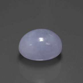 7,88 ctw natürlicher blauer Jadeit, Oval Schliff, Lichtundurchlässig