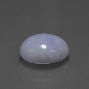 6,60 ctw natürlicher blauer Jadeit, Oval Schliff, Lichtundurchlässig