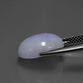 6,60 ctw natürlicher blauer Jadeit, Oval Schliff, Lichtundurchlässig