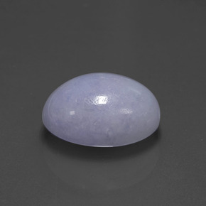 7,41 ctw natürlicher blauer Jadeit, Oval Schliff, Lichtundurchlässig