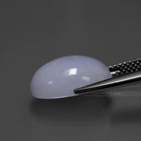 7,41 ctw natürlicher blauer Jadeit, Oval Schliff, Lichtundurchlässig