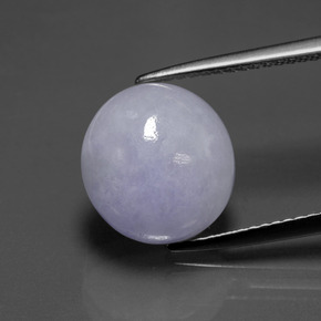 7,70 ctw natürlicher blauer Jadeit, Oval Schliff, Lichtdurchlässig