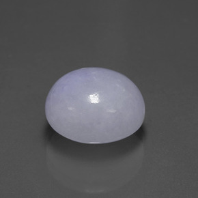 7,70 ctw natürlicher blauer Jadeit, Oval Schliff, Lichtdurchlässig
