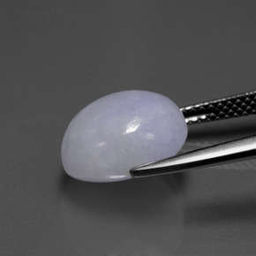 7,70 ctw natürlicher blauer Jadeit, Oval Schliff, Lichtdurchlässig