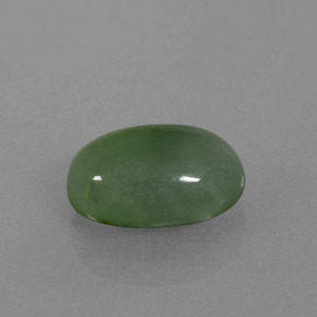 2,73 ctw natürlicher grüner Jadeit, Oval Schliff, Lichtdurchlässig