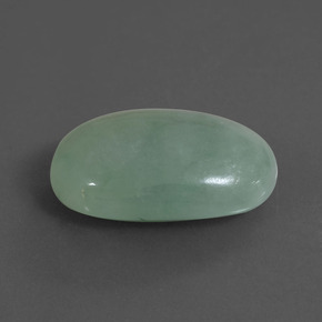 18,38 ctw natürlicher grüner Jadeit, Oval Schliff, Lichtdurchlässig