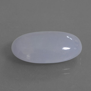 20,87 ctw natürlicher blauer Jadeit, Oval Schliff, Lichtdurchlässig